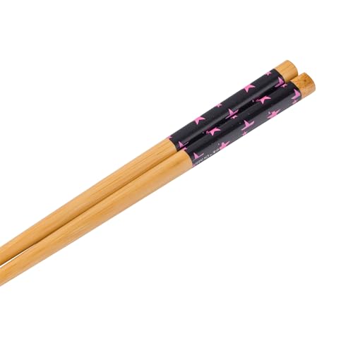 Silver Buffalo Sanrio Hello Kitty Strawberry Milk Japanese Character Ceramic Ramen Noodle Rice Bowl with Chopsticks, Microwave Safe, Pink, 20 Ounces