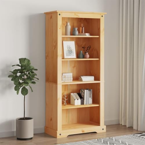 Bookcases & Standing Shelves 5-Tier Bookcase Mexican Pine Corona Range 31.9