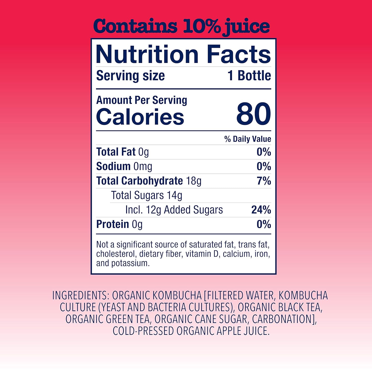 Health-Ade Kombucha Pink Lady Apple, 16 fl oz (Pack of 12)