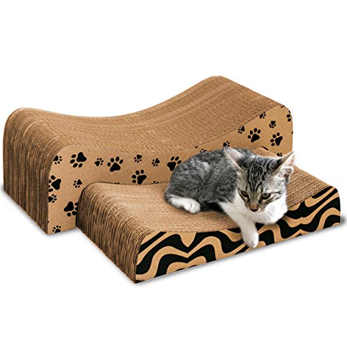 Cat Scratcher (Medium) - Cat Scratching Board - Cat Scratchers for Indoor Cats - Cardboard Cat Scratcher - Cat Scratch Pad - Rascadores para Gatos