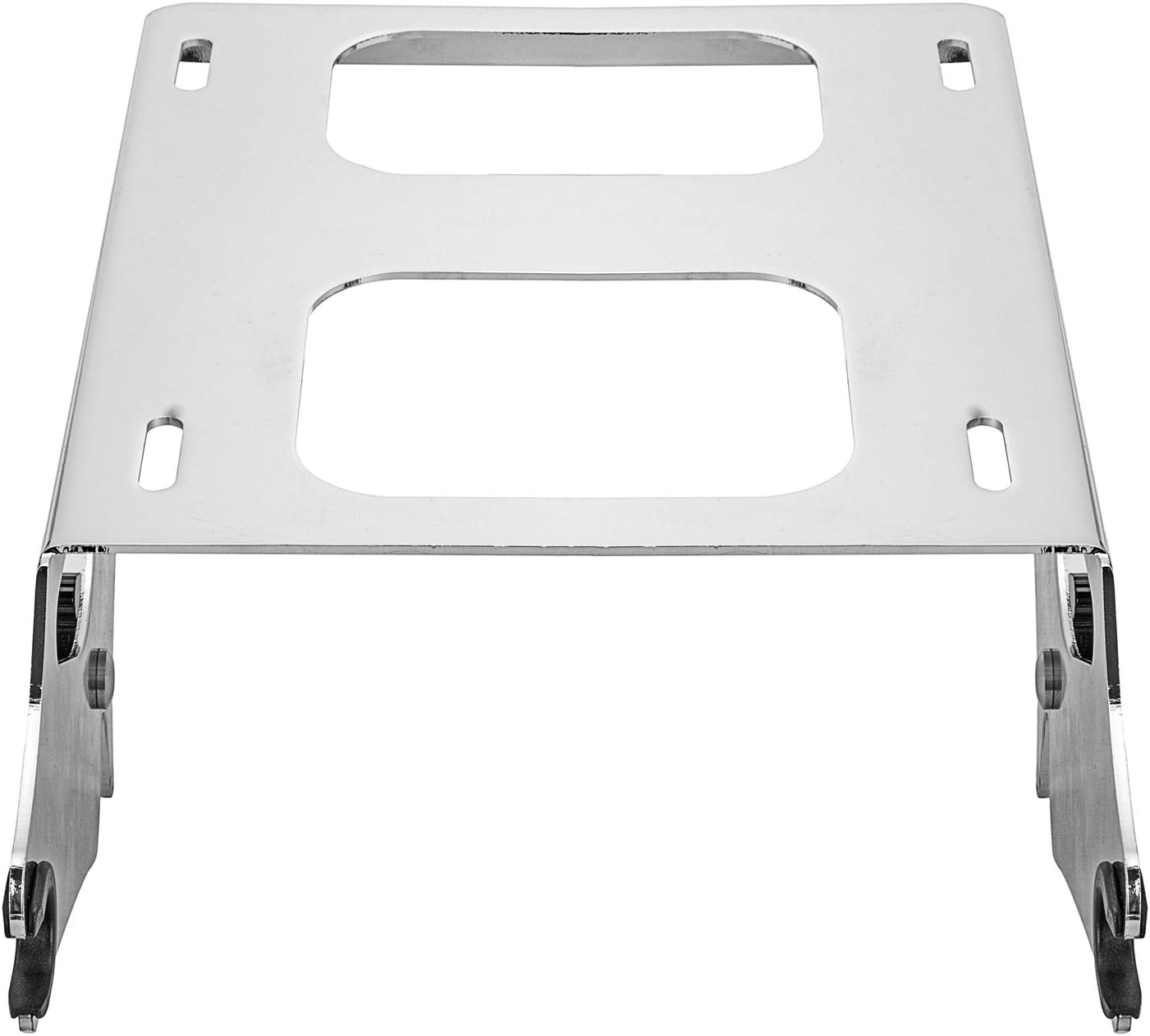 Detachable Two Up Tour Pack Pak Mounting Luggage Rack & 4-Point Docking Hardware Kit Chrome Compatible with Harley Davidson Touring Road King Street Glide Road Glide 2014-2023