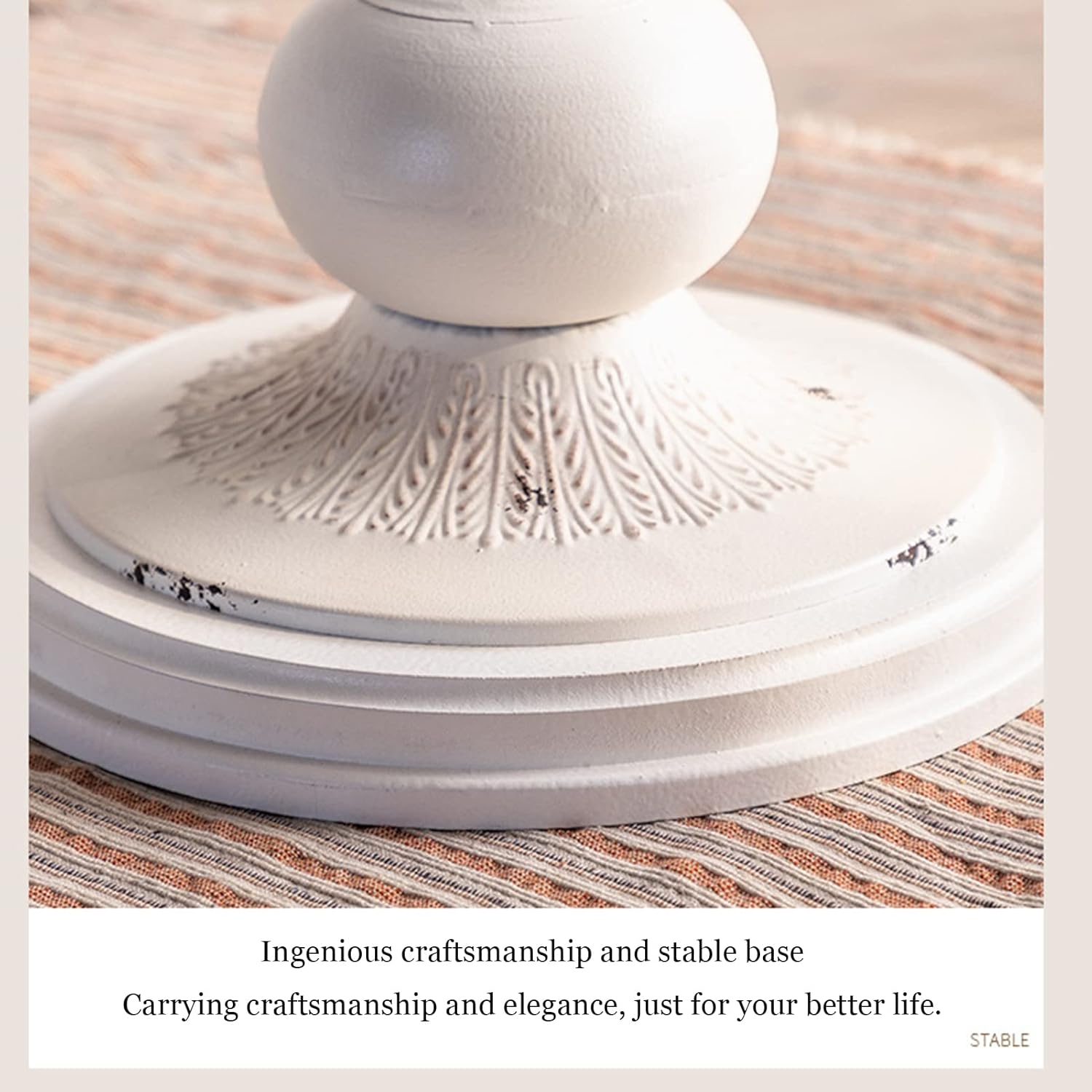 Solid Wood Coffee Table, French Light Luxury Side Table, Retro Old Homestay Living Room Coffee Table American Industrial Style Table