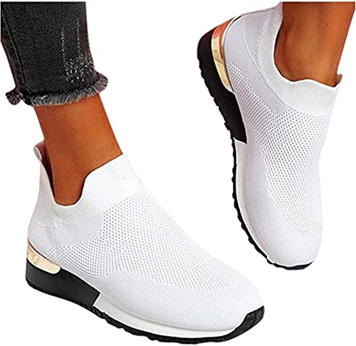 Walking Shoes Women Comfort Slip On Running Shoes Fashion Tennis Sport Gym Jogging Fitness Athletic Sneakers