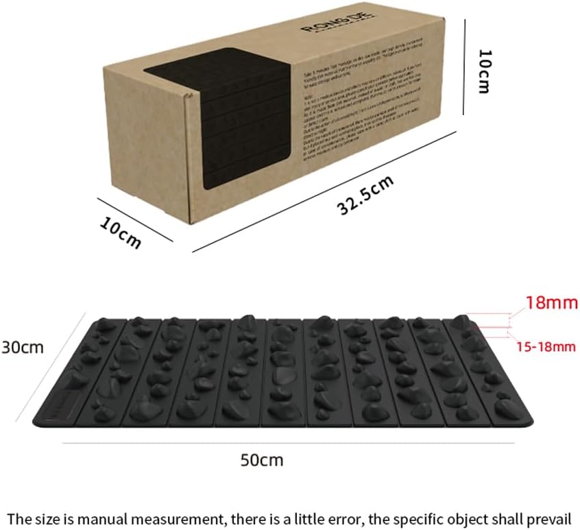 Foot Massager Acupressure Mat, Foldable & Waterproof Feet Massage Stimulator Mat for Muscle Relaxation, Long-Time-Standing, Working, Leisure, Gifts for Dad Mom Wife Husband