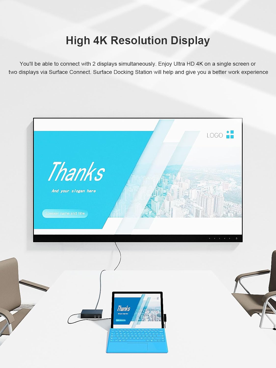 Surface Pro Docking Station,Surface Dock with 90W Power Supply,Gigabit Ethernet,Mini DP*2,USB 3.0 * 4,Audio Compatible with Surface Pro 9/8/7/X/6/4/3,Surface Book,Surface Go,Surface Laptop/Laptop go