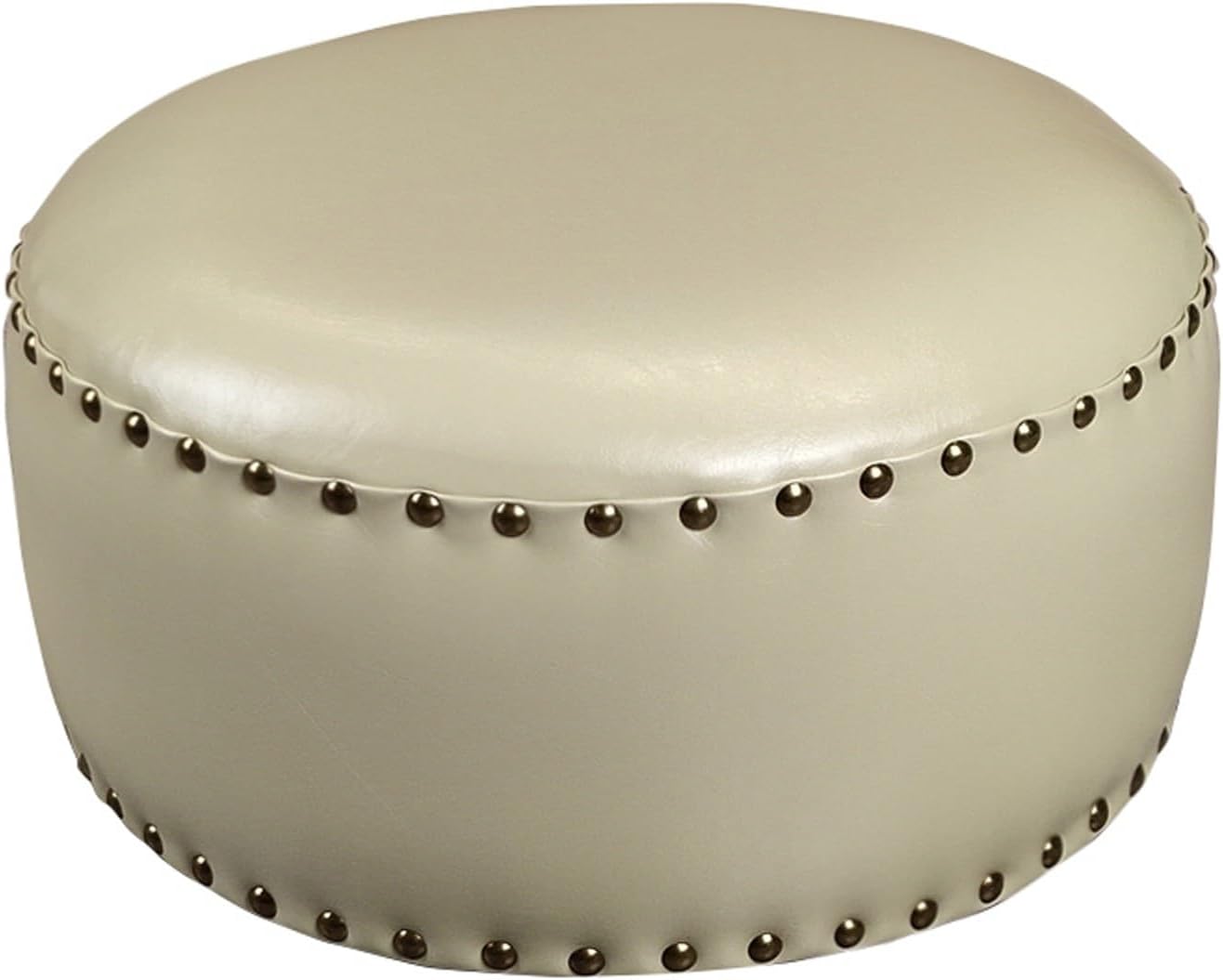 Footstool, Foot Stool, Leather Upholstered Footrest Sofa Rest Stool Couch Padded Seat for Home Bedroom Coffee Table Living Room