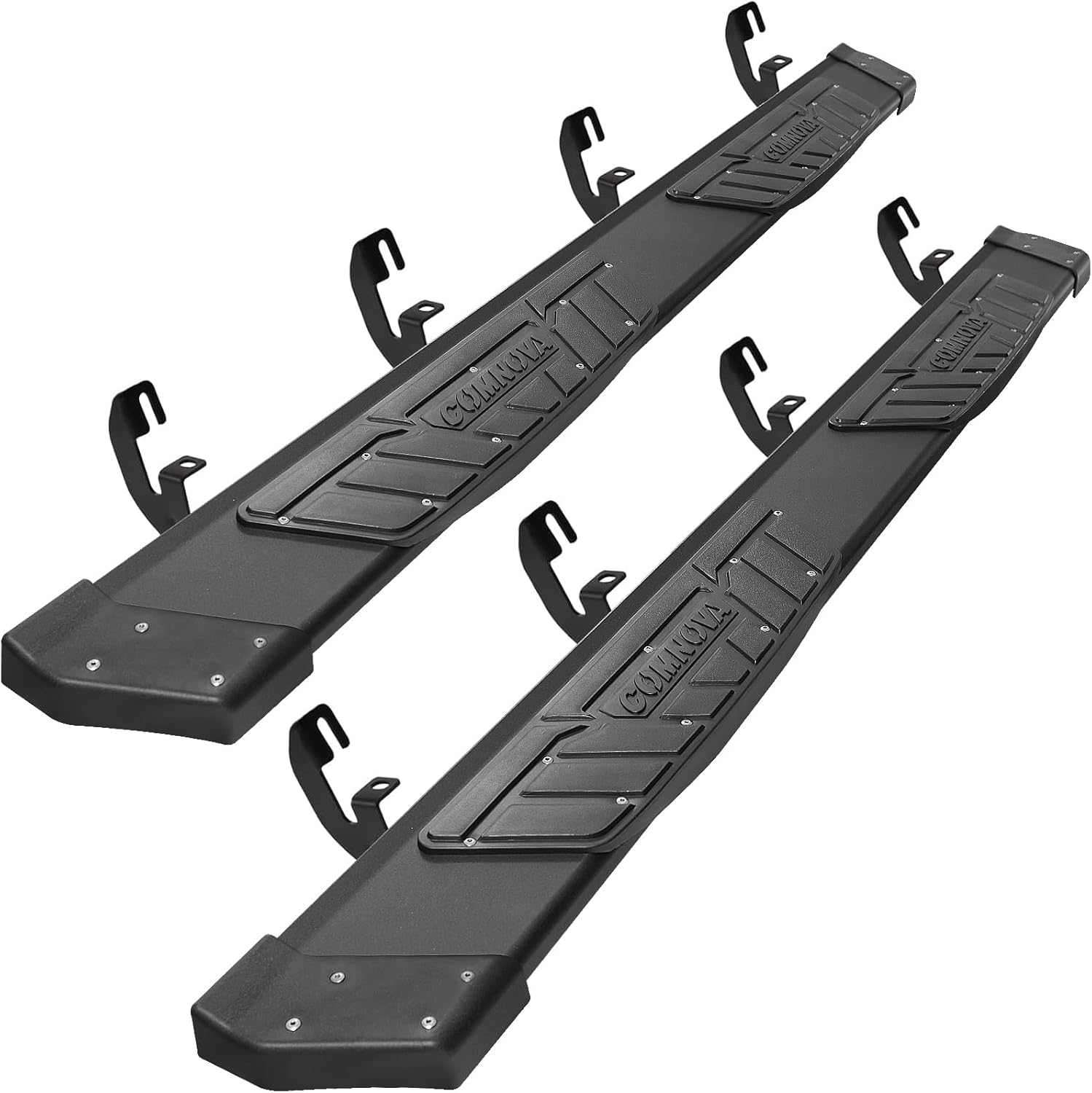 COMNOVA Running Boards Side Steps Compatible with 2015-2024 Chevy Colorado/GMC Canyon Crew Cab. 6.5 Inches Heavy Textured Powder Step Bars Rock Sliders. Truck Side Steps Made with Aluminum Alloy.