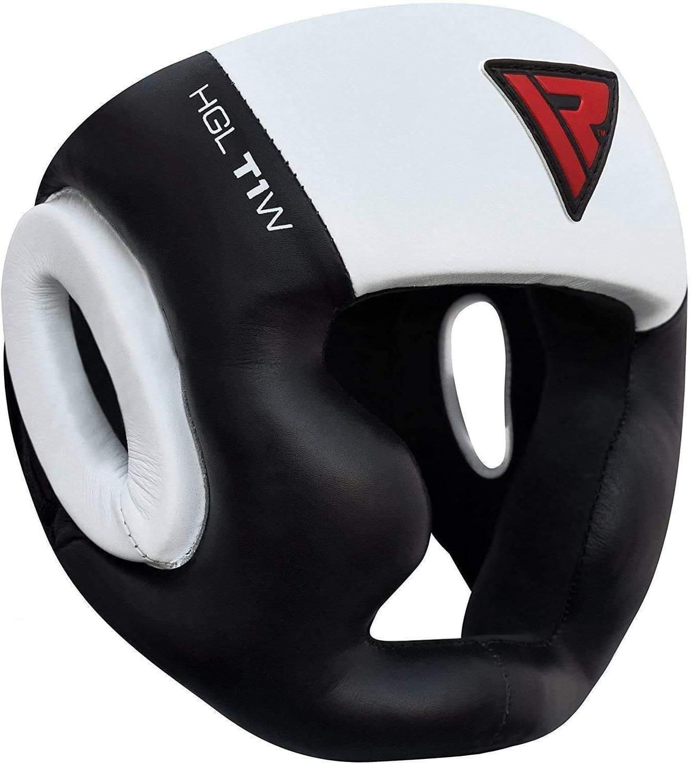 RDX Headgear for Boxing, MMA Training and Kickboxing, Approved by SATRA, Cowhide Leather Head Gear Muay Thai, Taekwondo and Karate