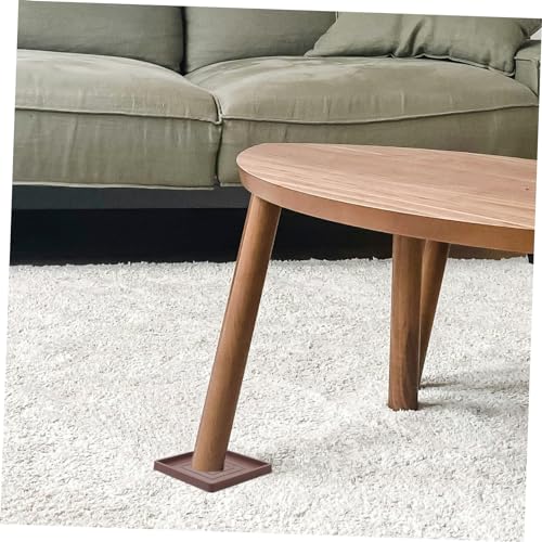 Veemoon 8 Pcs Furniture Mat Household Furniture Leg Pads Square Furniture Leg Pads Non-Slip Furniture Coasters Anti-Skid Chair Wheel Stopper Multi-Function Chair Wheel Stopper Bed Supplies