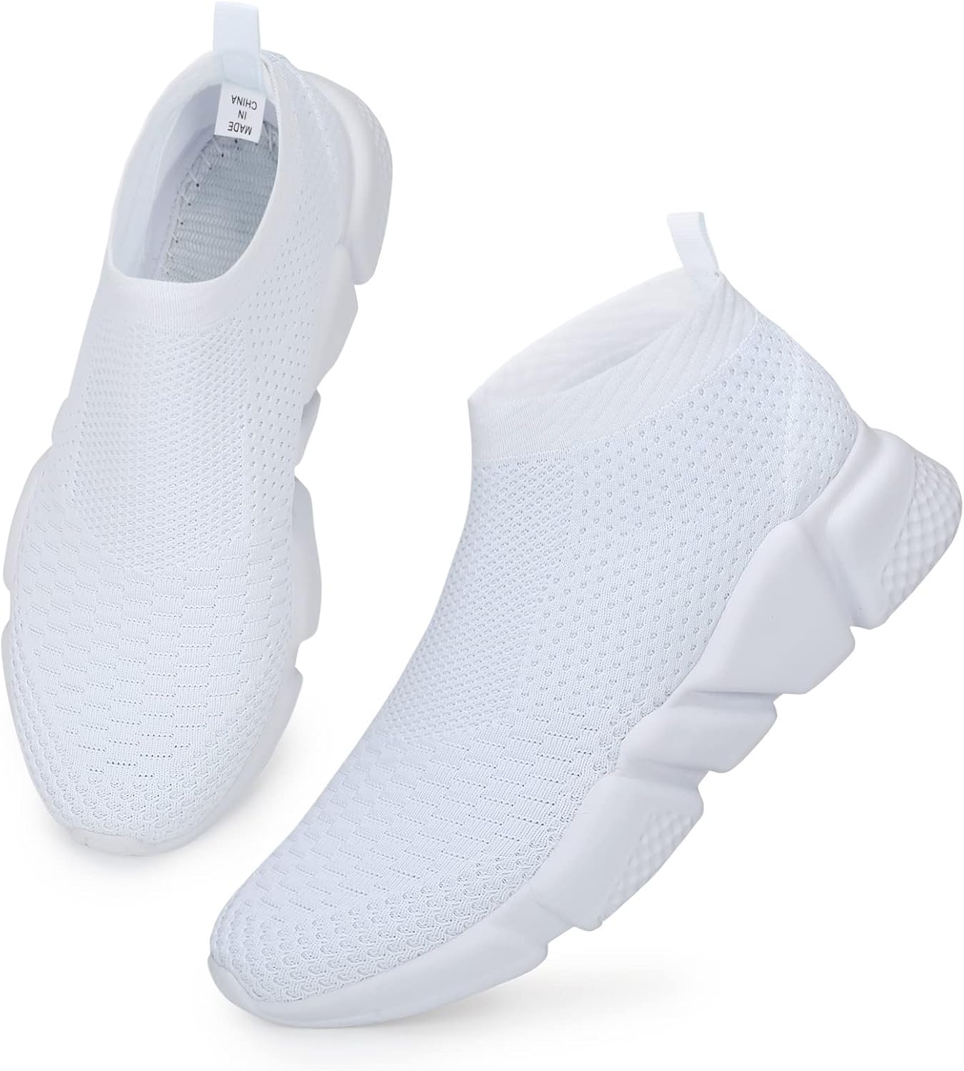 Women's Slip On Socks Sneakers Walking Shoes Running Tennis Athletic Gym Workout Non Slip Athletic Fashion Sneakers