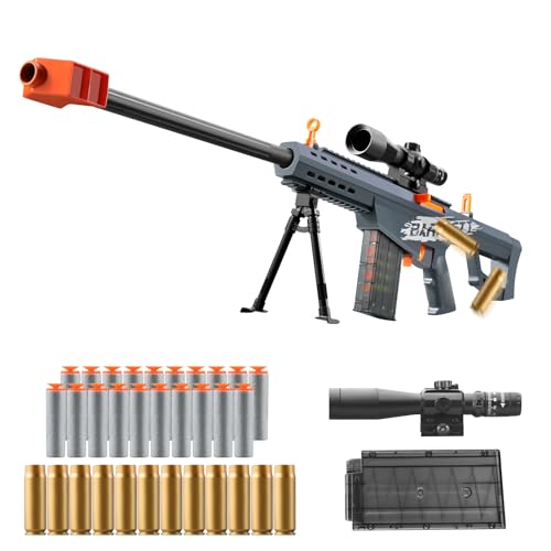 Soft Bullet Toy Gun Dart Foam Pellet Blasters Shell ejecting Shotgun Cool Stuff Gifts for boy Age 8+ 9 10 11 12 Year Old Kid Shooting Game with Scope Sniper Rifle