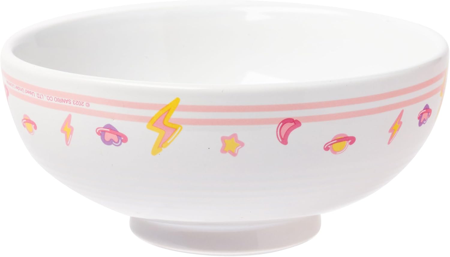 Silver Buffalo Sanrio Hello Kitty and Friends Featuring Keroppi, My Melody, Badtz-Maru, and Pompompurin Soup Mug and Bowl Lid with Spoon and Chopsticks, 13 Ounce Bowl Lid, 22 Ounce Soup Mug