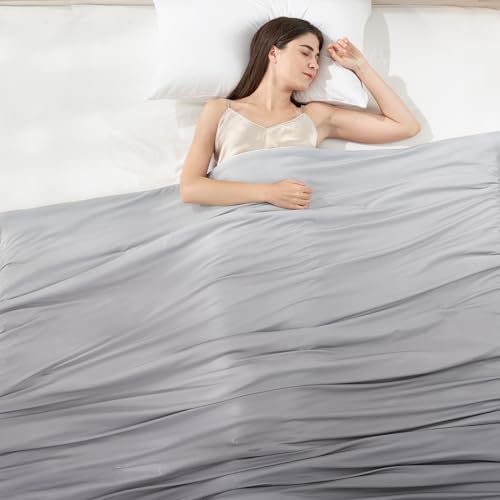 Elegear Cooling Comforter King Absorbs Body Heat to Keep Cool, Double-Sided Cooling Blanket for Hot Sleepers Arc-Chill Cool Fabric Q-Max>0.5, Lightweight Summer Comforter Cold Blanket, Gradient Blue