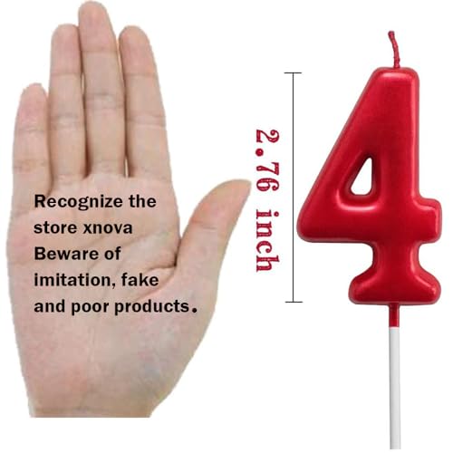 Red Birthday Candles 6 Candle 6th Six Years Cake Bady Roman Numberal Cool Number Candle No 60 61 62 63 64 65 66 67 68 69