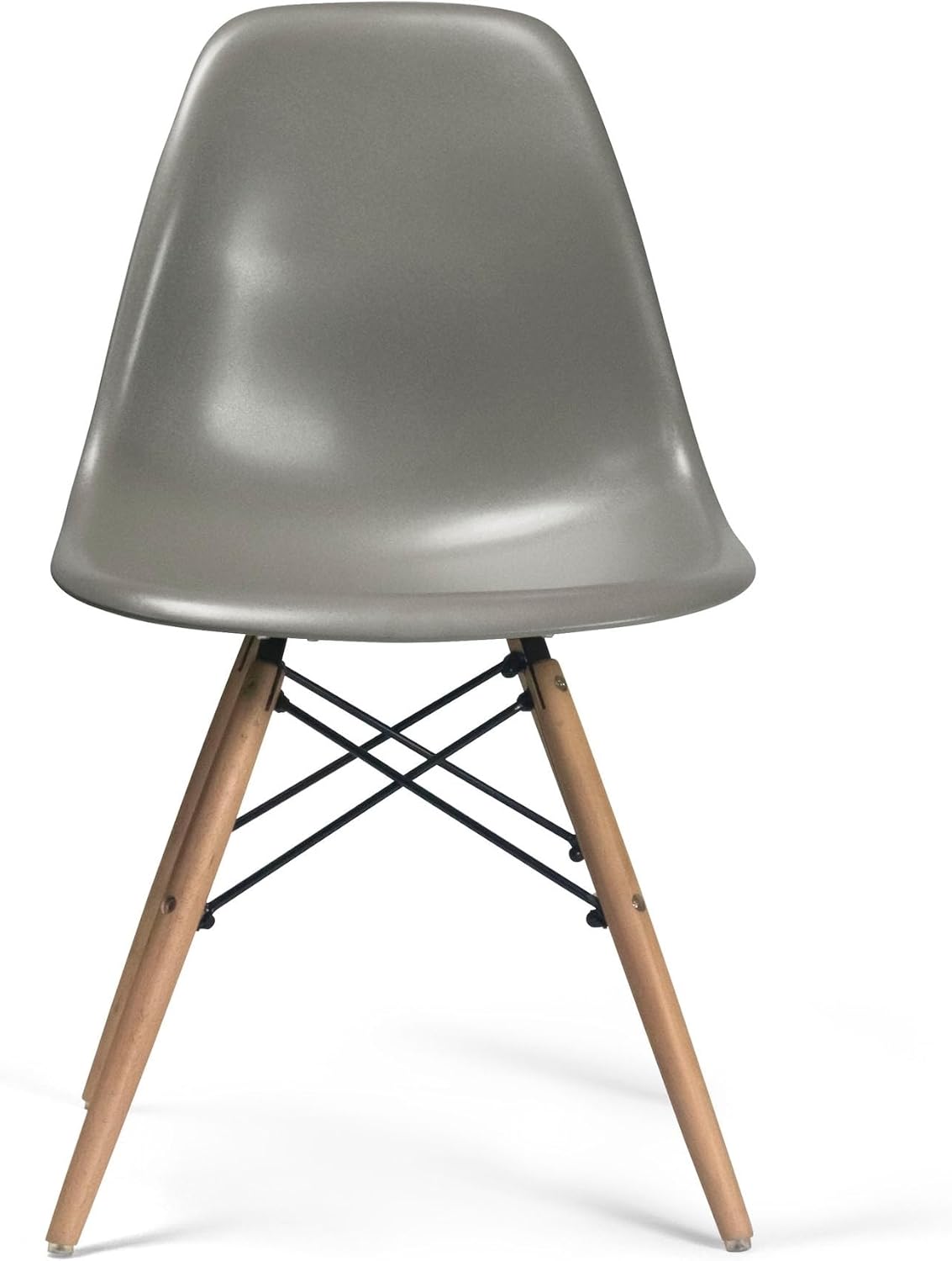 Bed Bath & Beyond Paris-2 Side Chairs with Natural Legs (Set of 2) Grey