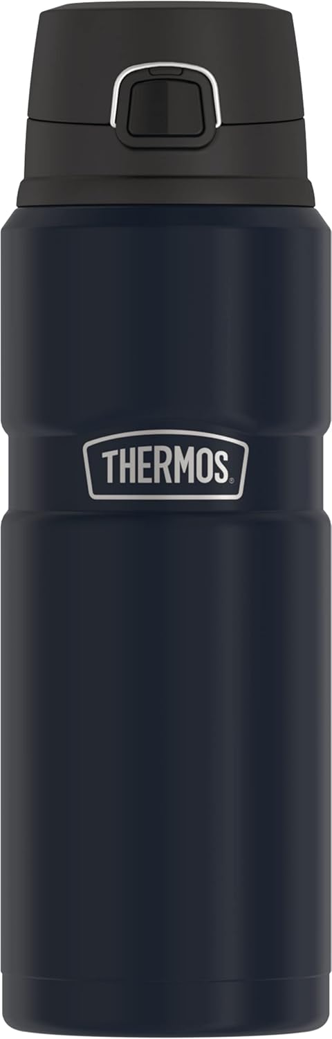 THERMOS Stainless King Vacuum-Insulated Drink Bottle, 24 Ounce, Midnight Blue
