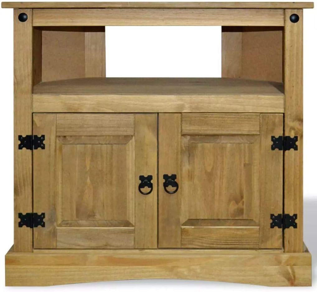 FAMIROSA Console Table Mexican Pine Corona Range 31.5x16.9x30.7