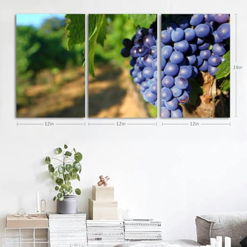 Cocktail Old fashioned orange the bar counter 3 Piece Canvas Wall Art for Living Room Bedroom Office Framed Prints Pictures Painting Wall Decor Artwork for Walls Set of 3