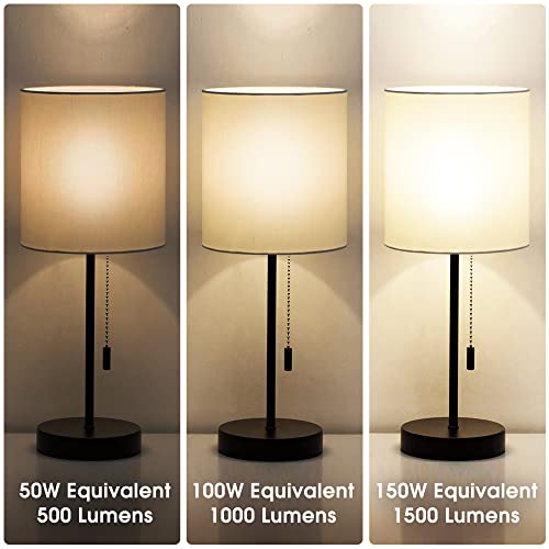 LED Light Bulbs, 𝟑 𝐖𝐚𝐲 𝐋𝐄𝐃 𝐋𝐢𝐠𝐡𝐭 𝐁𝐮𝐥𝐛𝐬 50 100 150W Equivalent, Briignite 3 Way Light Bulbs, Three Way A19 Light Bulbs E26 Medium Base, Daylight White 5000K, 600lm-1200lm-1600lm, 2Pack