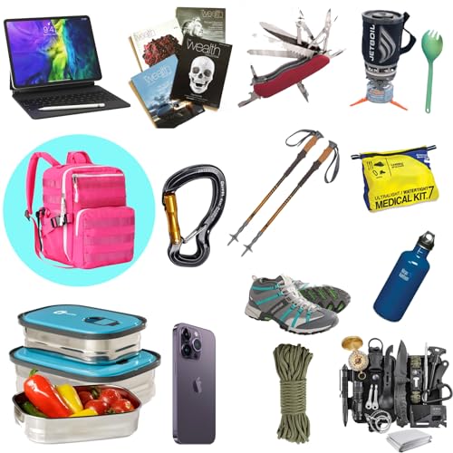 9L Mini Tactical Backpack Small Gym Bag Military Men Women Survival EDC Molle Rucksack(Fuchsia)