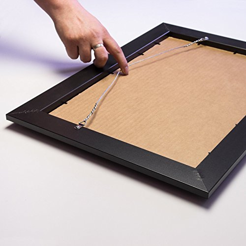 Craig Frames 59405 22 by 28-Inch Picture Frame, Smooth Wrap Finish, 1.5-Inch Wide, Tall Profile, Black