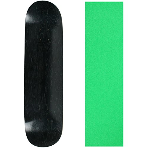 Skateboard Deck Pro 7-Ply Canadian Maple STAINED BLACK with Griptape