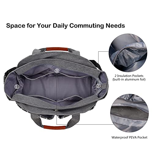 Korolev Nurse Bag for Work, Nurse Tote Bag, Nursing Bag with Multiple Pockets for Working Women, Black