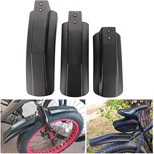 Enhance Your Ride with Durable 26 Inch Bike Fender Set, Keep Your Bicycle Clean, Easy to Install Suitable for Fat Tire Mountain Bikes (black)