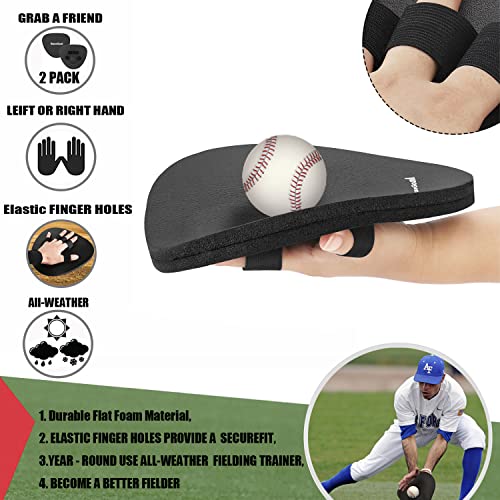 Softhands Foam Fielding Trainer Quik Hands Batting Baseball Infield Practice Two-Hands,2 Packs