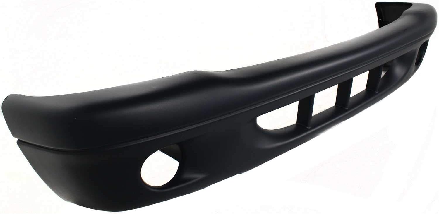 Evan Fischer Front Bumper Cover Compatible with 2001-2002 Dodge Dakota Durango Primed with Fog Light Holes - CAPA