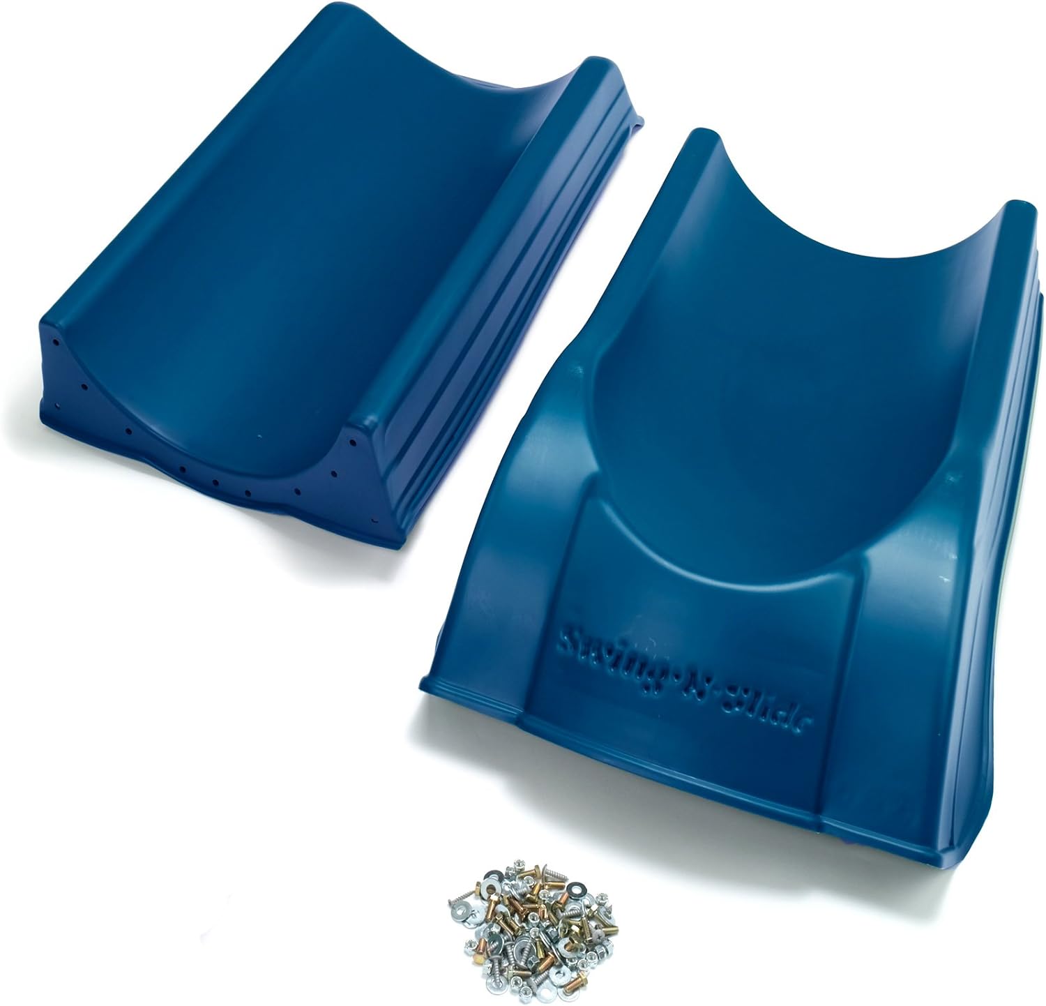 Swing'n'Slide NE 4701 Summit Slide 2Piece Plastic Scoop Slide for 4' Decks, Blue