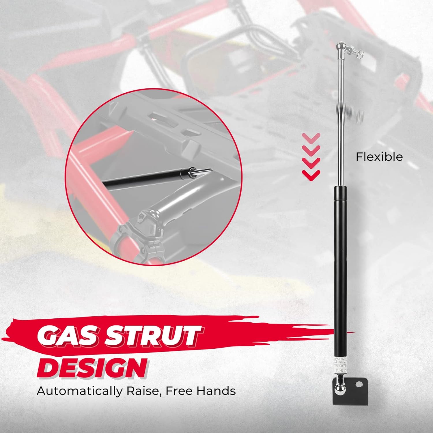 KEMIMOTO X3 Rack with Gas Strut, Spare Tire Cargo Luggage Cooler Pivoting Rear Rack Compatible with Can-Am X3 & X3 Max 2017-2024 Replace #715002881#715008296