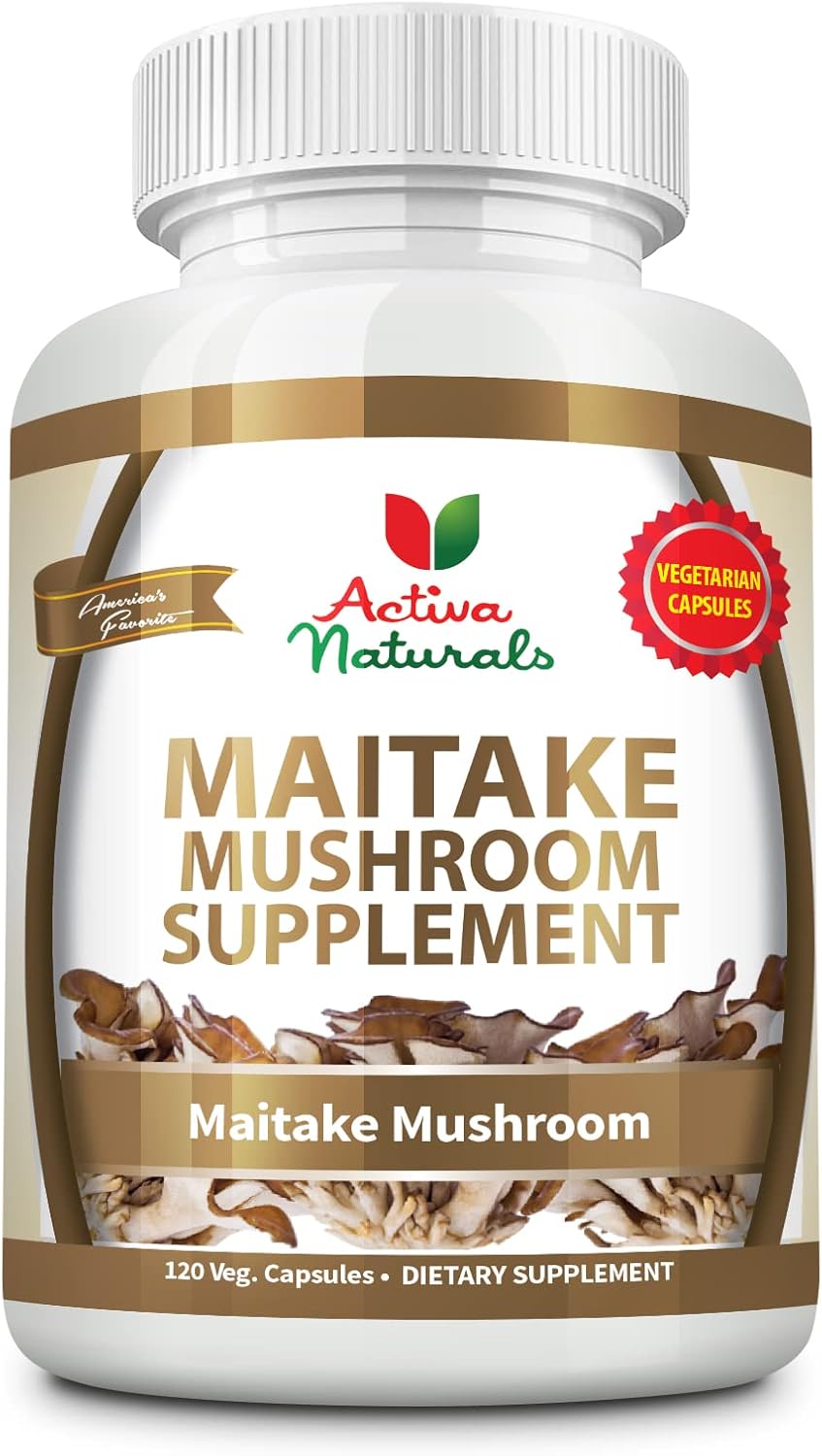 Maitake Mushroom Supplement - 120 Veg. Capsules with Grifola Frondosa Mushrooms