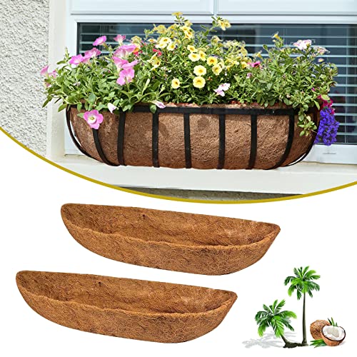 STONESTAR 2 Pack Trough Coconut Planter Liners - 24