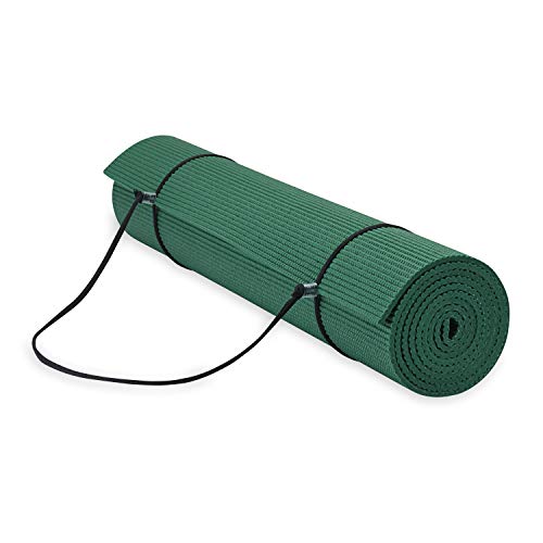 Gaiam Essentials Premium Yoga Mat with Yoga Mat Carrier Sling (72