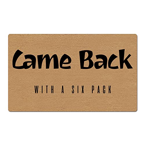 Yours Ring My Bell Funny Welcome Home Mats for Friends Family Decoration Doormat Entrance Way Non-Slip Door Mats Front Indoor/Outdoor Living Room Kitchen Bedroom Area Rugs 17x30 Inch