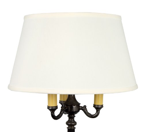 19 Inch White Linen Replacement Lamp Shade for Old Floor Lamps