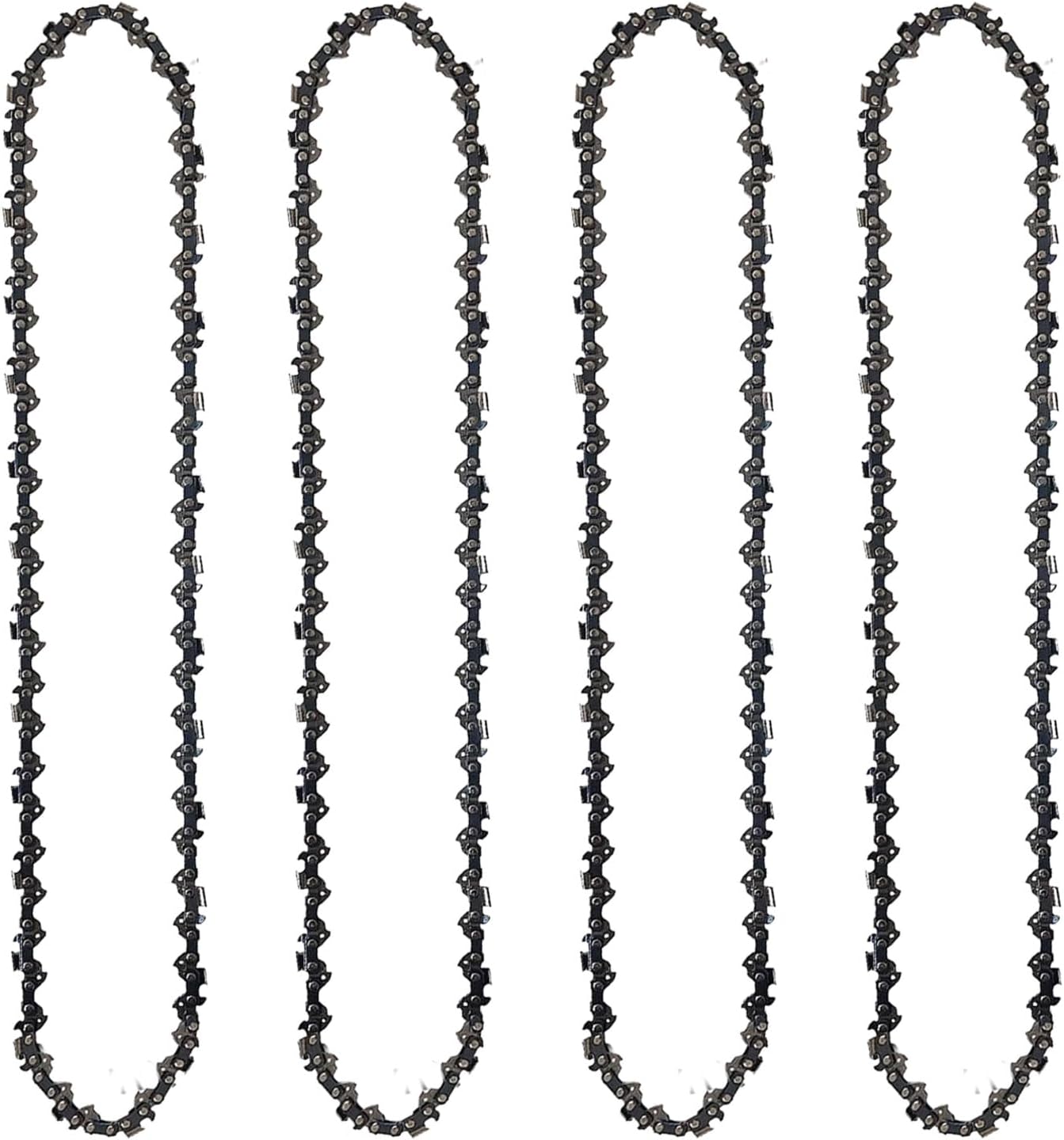 4PC 16 Inch Chainsaw Chain, 56DL Replacement for E-GO Power+ CS1613 / CS1604 / CS1600 / CS1610 / CS1611 16-Inch 56V Chainsaw