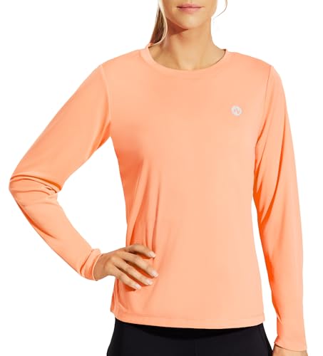 Women's Long Sleeve T-Shirts UPF 50+ Sun Protection Shirts Dry Fit Athletic Top Moisture Wicking Running Hiking Yoga