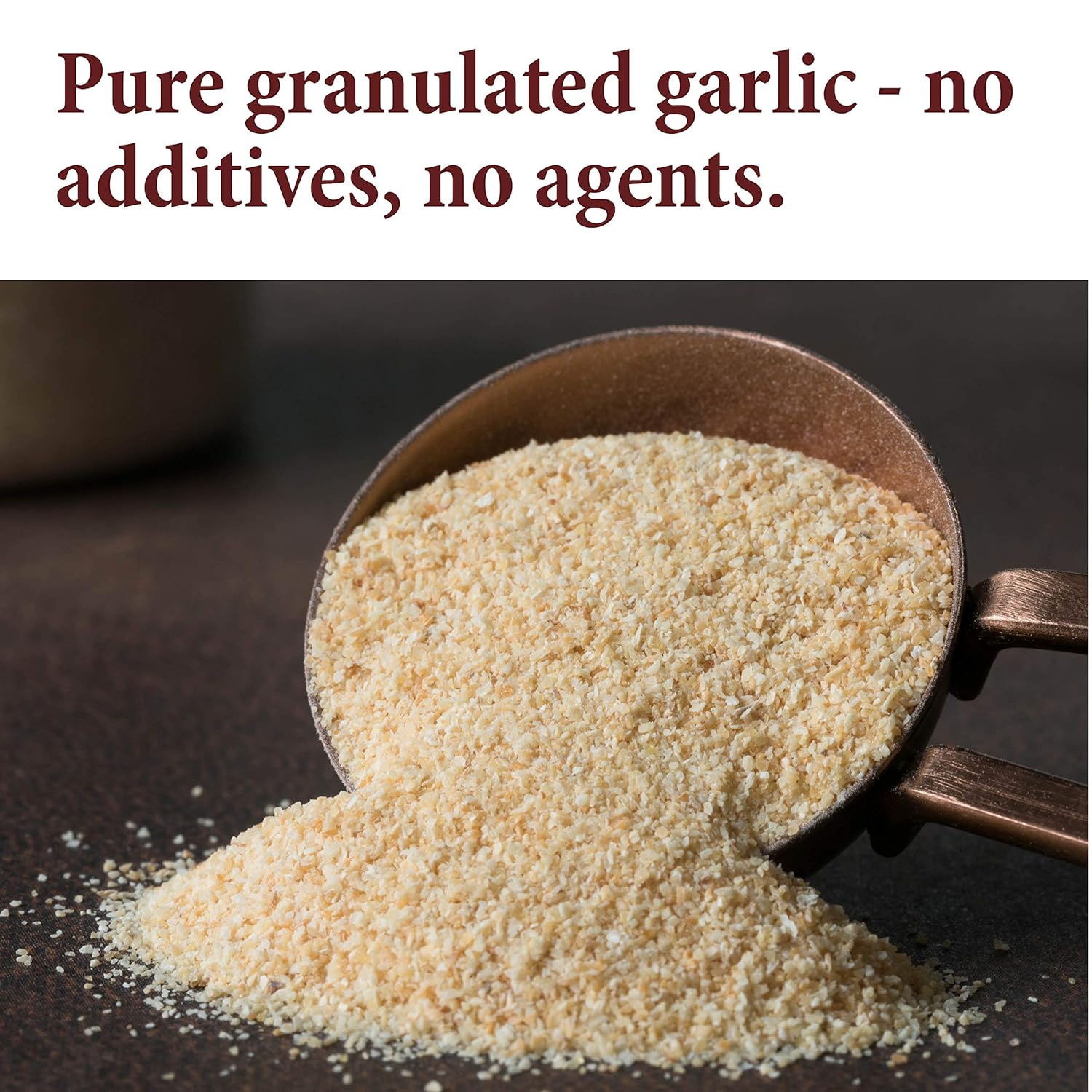 The Spice Way Granulated Garlic - Domestic, US Grown (8 oz) resealable bag