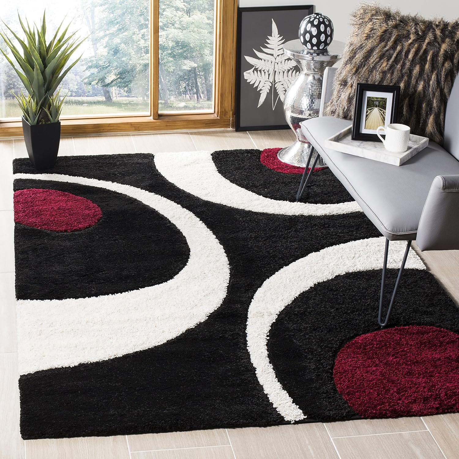 SAFAVIEH Florida Shag Collection Area Rug - 5'3