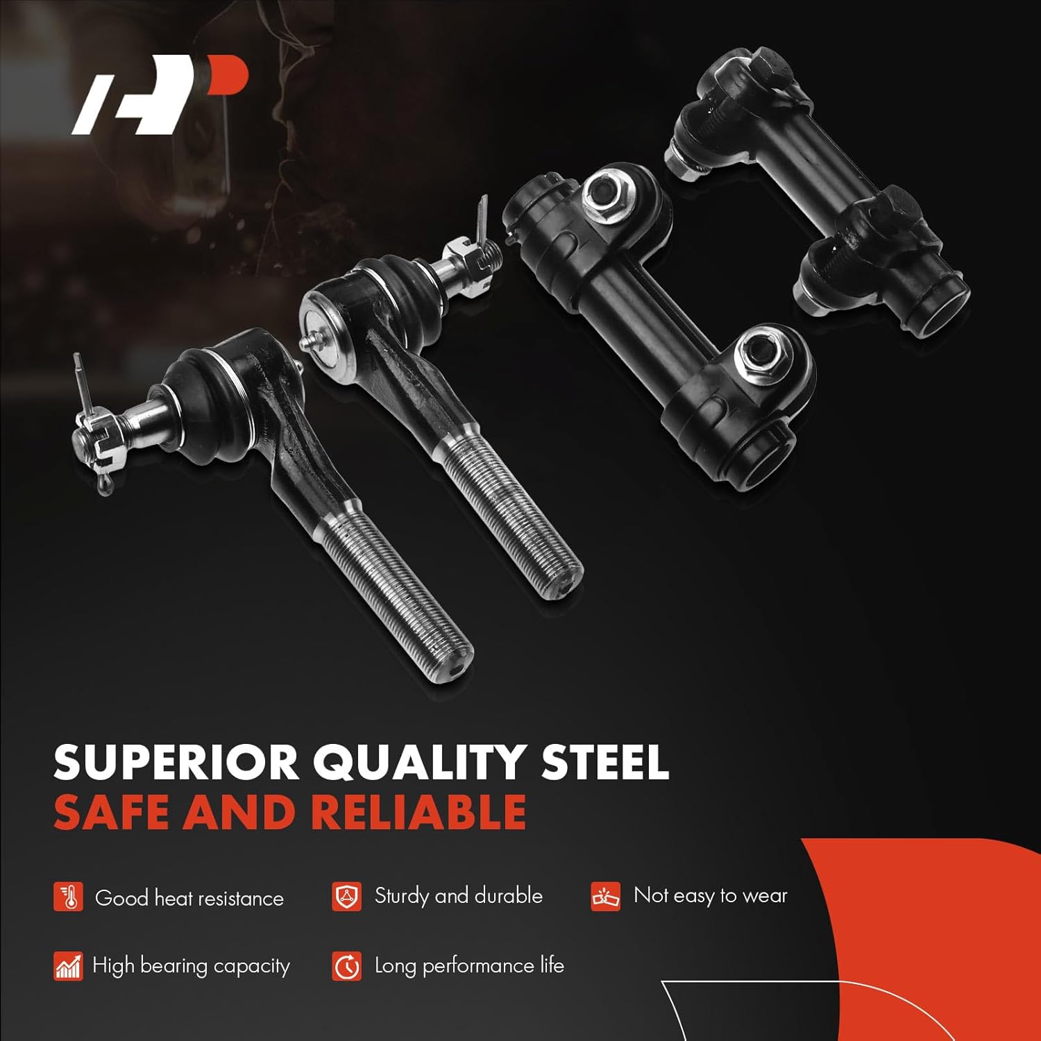 A-Premium Set of 12, Front Upper Lower Ball Joint, Sway Bar Link, Outer Tie Rod End, Pitman Arm, Idler Arm, Compatible with Dodge Ram 1500 1994 1995 1996 1997 1998 1999, RWD