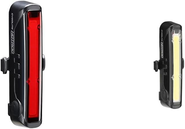 Cygolite Hotrod – 120 Lumen Bike Tail Light - 7 Night & Daytime Modes & Hotrod Front– 110 Lumen Bike Light– 3 Night & 3 Daytime Modes– Sleek Durable Design –IP64