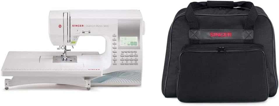 SINGER | Quantum Stylist 9960 Computerized Portable Sewing Machine with 600-Stitches with Machine Tote