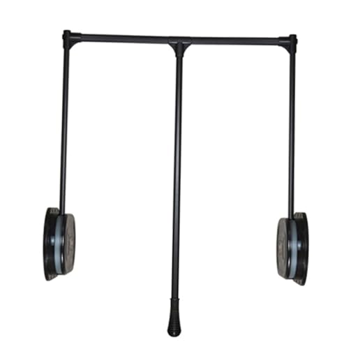 Pull Down Closet Rod,Extendable Cloth Hanger,Wardrobe Lift Adjustable Clothes Hanger Space Saving,for Wardrobe Closet Cloakroom Cupboard(584-794mm)