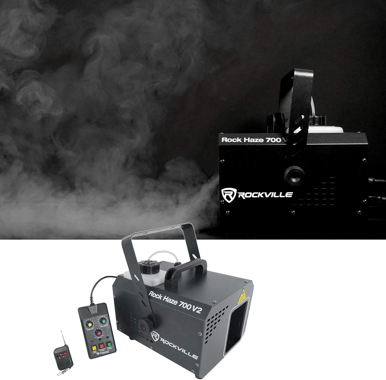Rockville ROCKHAZE 700 CFM DMX Haze Machine Water Based Hazer+Waterproof Bag