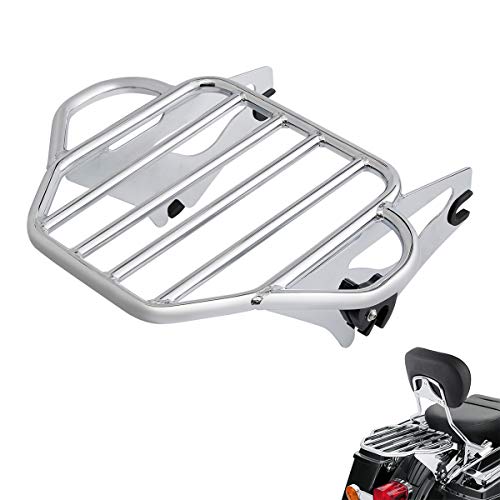 XMT-Moto Detachable Two Up Tour Pack Mounting Luggage Rack fits for Harley Davidson Touring 2014-later Models Road King, Street Glide, Electra Glide, Ultra Classic, Road Glide