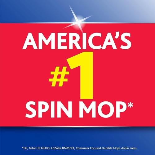 O-Cedar EasyWring Spin Mop & Bucket System +2 Power Refills with Citrus Cleaning PACS (Variety Pack)