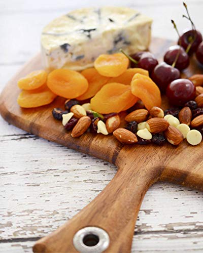 Ironwood Gourmet Round Provencale Paddle Round, Acacia Wood 0.5 x 12 x 16 inches