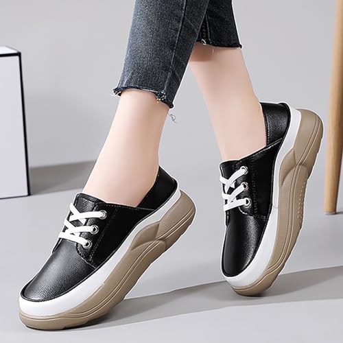 Bass Shoes for Women Casual Women's Trendy Heightening Chunky Loafers Fashion Round Toe Big And Tall Mens Casual Shoes